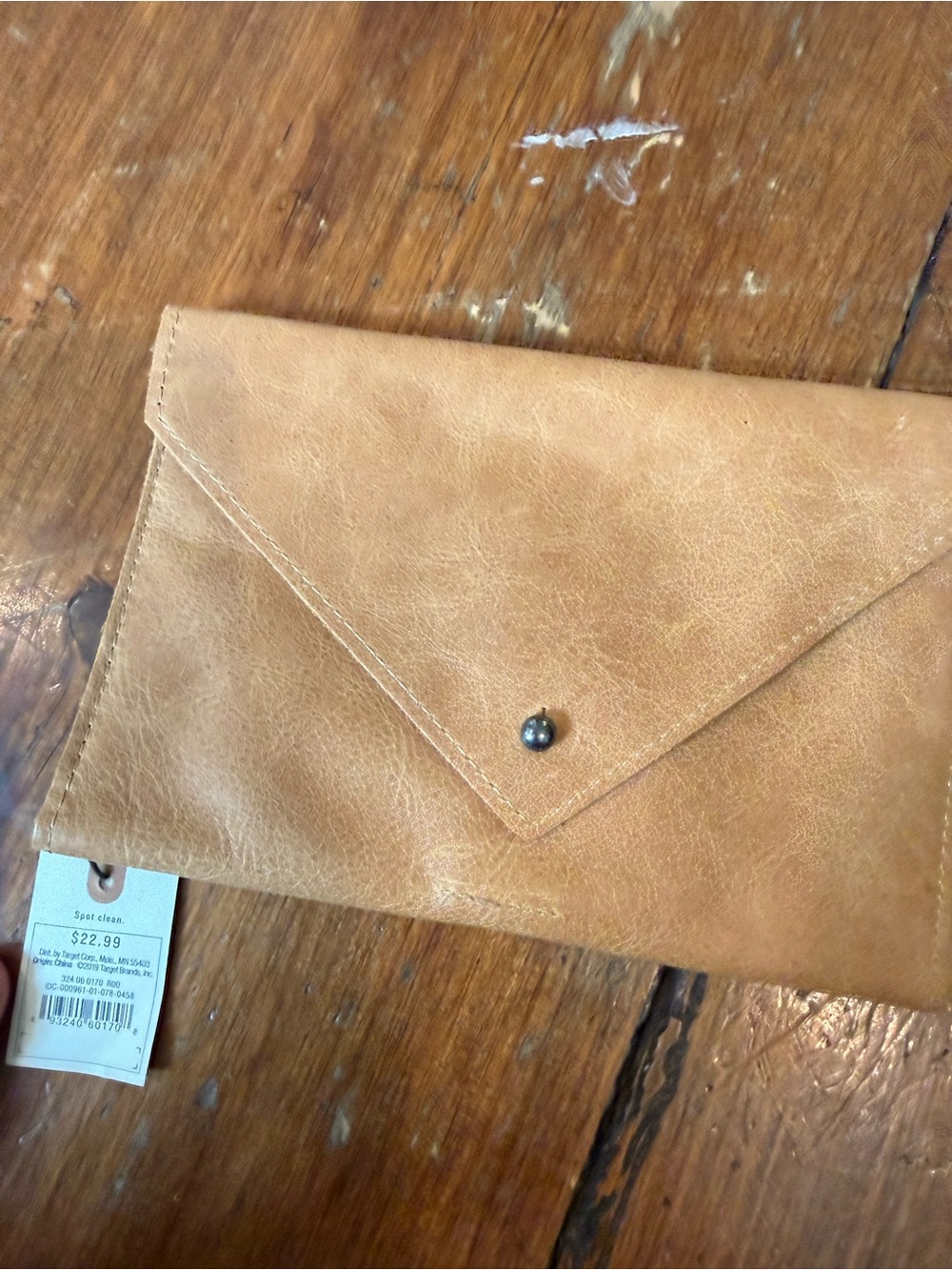 Hearth and Hand Tan Envelope Clutch Wallet New with Tag